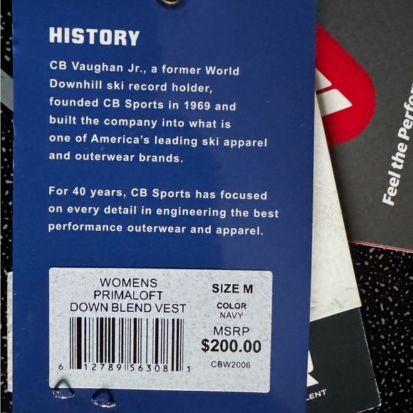 NWT! Women’s Blue Puffer Vest! Brand New!! - Picture 3 of 5